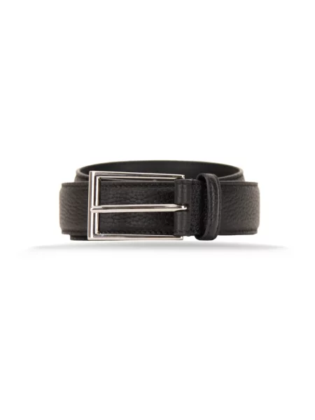 Pasek Gucci skórzany z logo czarny