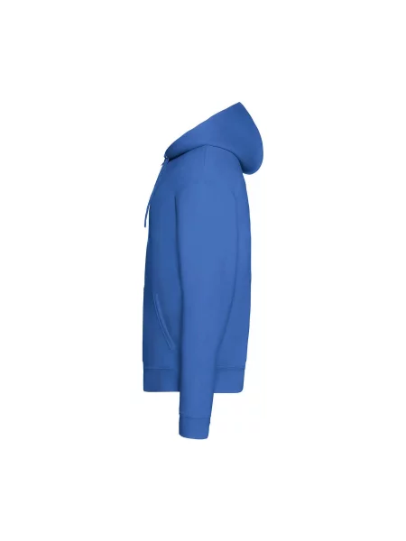 Bluza z kapturem i zamkiem błyskawicznym Fruit of the Loom Premium niebieska