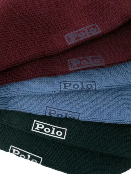 Boxeri Polo Ralph Lauren plisat cu broderie din piele gri
