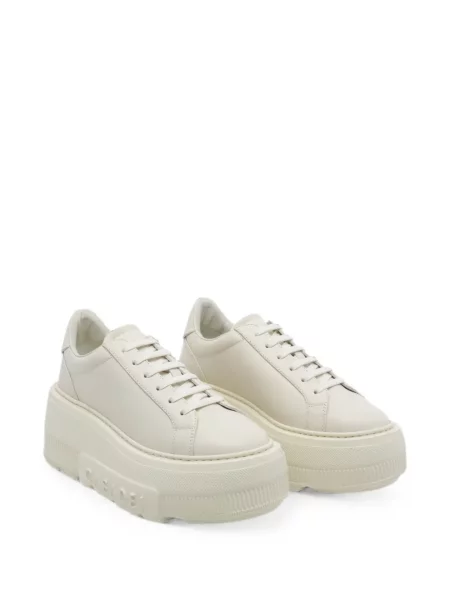 Sneakerși Casadei cu platformă alb