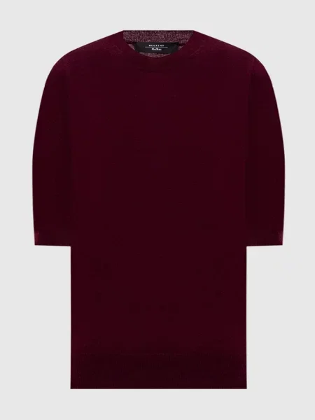 Топ з вовни і кашеміру Max Mara Weekend бордовий