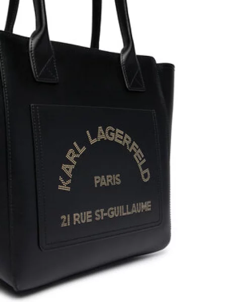 KARL LAGERFELD Ročna torba črna