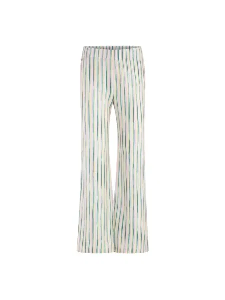 Marc Cain Spodnie Kobieta Wielobarwność XL Wide Trousers różowe