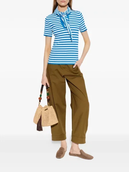 Tricou Max Mara cu funde albastru