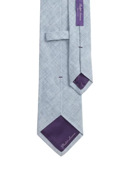 Lanena kravata Ralph Lauren Purple Label plava