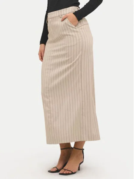 Kaffe Midi sukně Agathe béžová