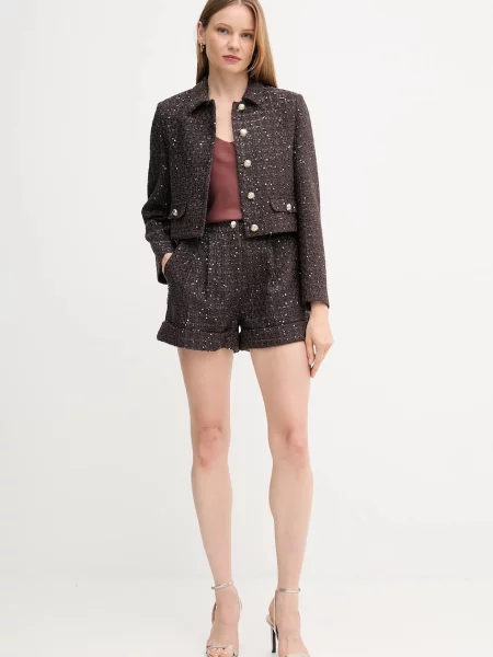 Піджак з вовною Gaudi однобортний однотонний коричневий