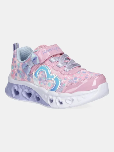 Skechers sneakers pentru copii FLUTTER HEART LIGHTS roz