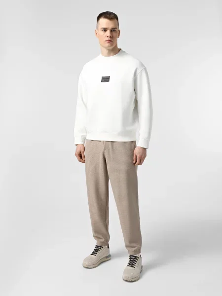 Штани спортивні Emporio Armani бавовна/ліоцел бежевий