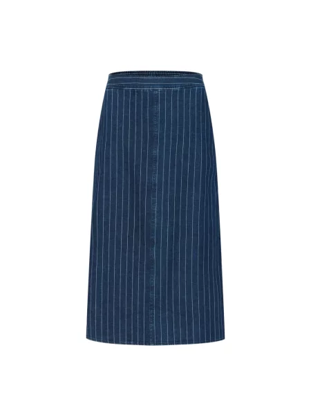Spódnica Part Two w paski niebieska