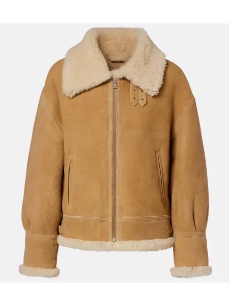 Semišová bunda Nour Hammour béžová