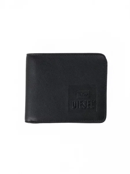 DIESEL Portofel HISSU BI-FOLD COIN S' negru