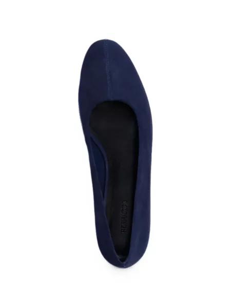 Pantofi cu toc Bernardo din piele de căprioară albastru