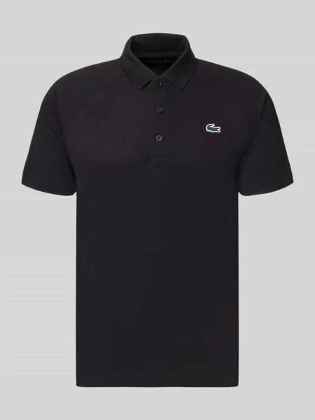 Lacoste Funkcyjna Koszulka Polo schwarz czarne