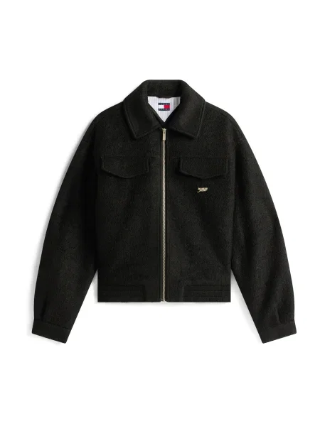 Tommy Jeans Demisezoninė striukė juoda