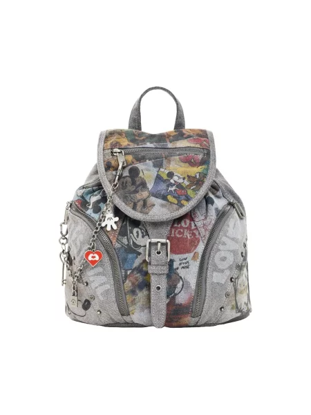 Desigual Rucsac galben roșu gri