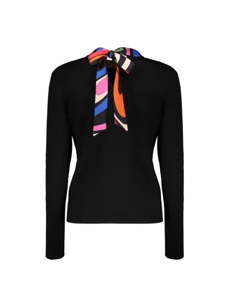 Sweter Pucci wełniany czarny