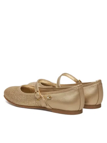 Tommy Hilfiger Balerinke Ballerina S zlatna