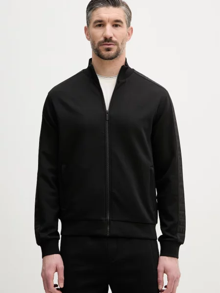 Karl Lagerfeld hanorac cu pentru bărbați cu vâscoză negru