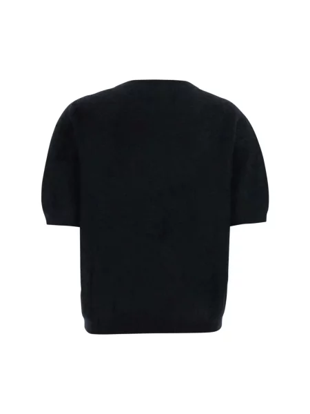 Sweter z golfem Soft Goat z krótkim rękawem czarny