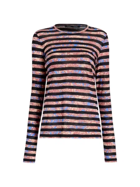 Top Proenza Schouler cu dungi negru