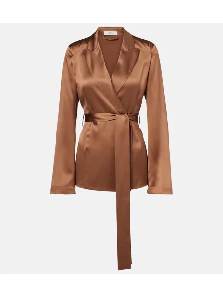 Sacou Joseph din satin maro