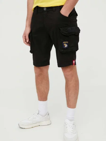 Alpha Industries pantaloni scurti barbati negru albastru