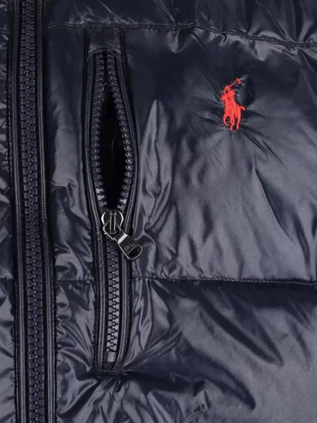 Fleece πουλόβερ Polo Ralph Lauren με κέντημα μπλε