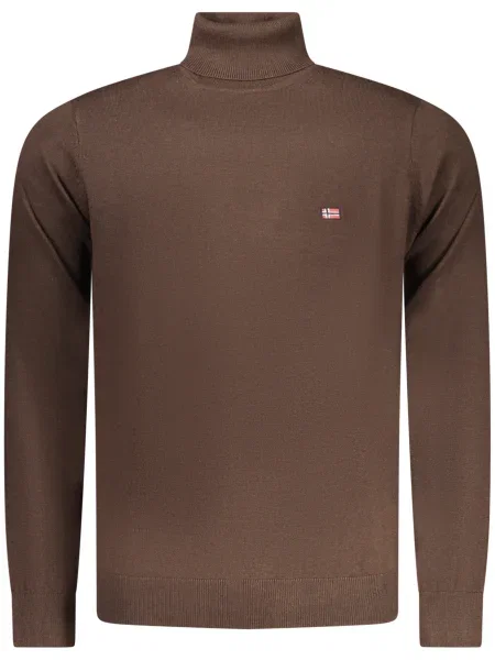 Pulover Norway 1963 cu guler înalt maro
