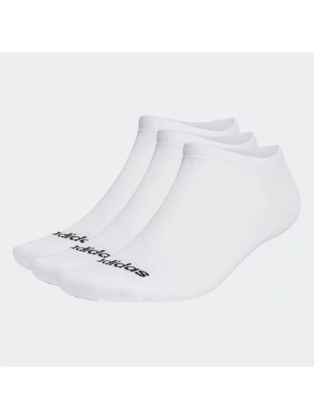 Cienkie skarpetki przed kostkę Linear – 3 pary białe