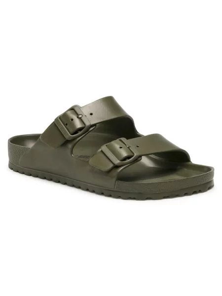 BIRKENSTOCK Šlepetės Arizona rusvai žalia