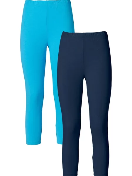 Legginsy rybaczki 2 pary niebieskie