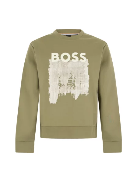 Bluza Boss z nadrukiem zielona