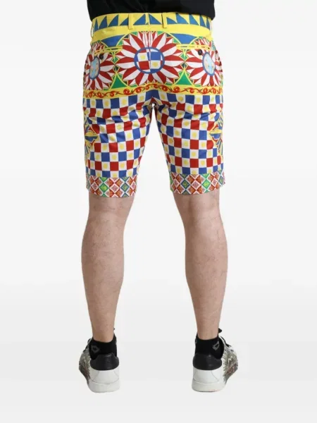 Pantaloni scurți Dolce & Gabbana cu imagine roșu