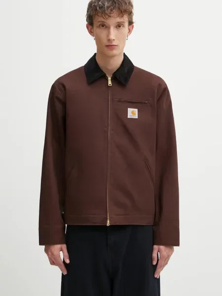 Carhartt WIP geacă de Detroit Jacket maro de tranzitie negru