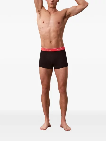 Boxeri Calvin Klein Underwear cu autograf negru