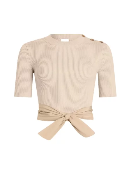 Sweter Patou beżowy