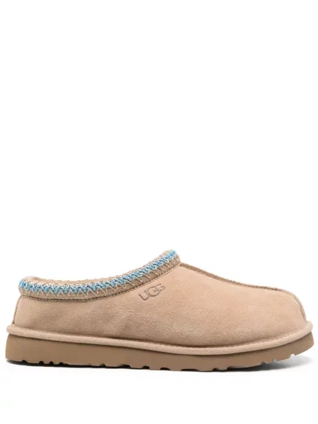 Papuci de casă Ugg din piele de căprioară maro