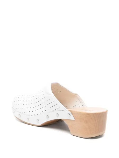 Papuci tip mules Balenciaga alb