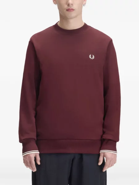 Пуловер Fred Perry с автограф червено
