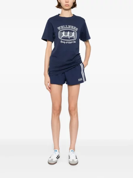 Тениска Sporty & Rich синьо