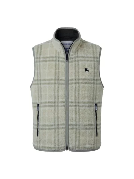 Kamizelka Burberry z kaszmiru beżowa