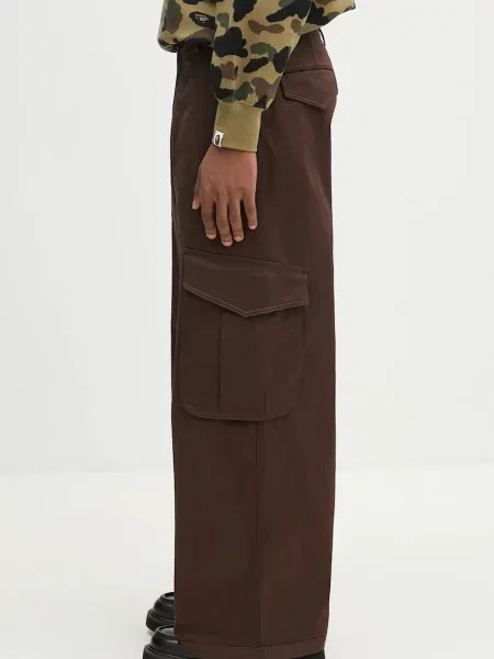 Штани Kenzo фасон cargo коричневий