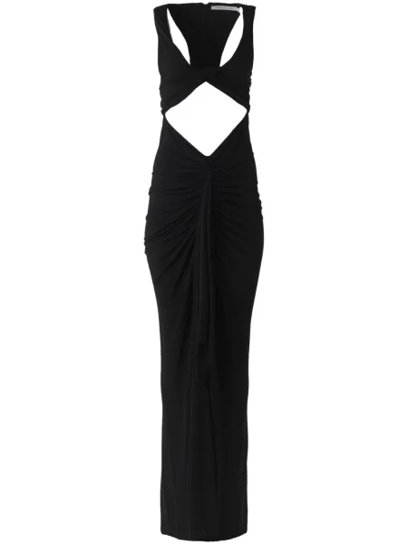 Rochie Christopher Esber drapată de costum negru