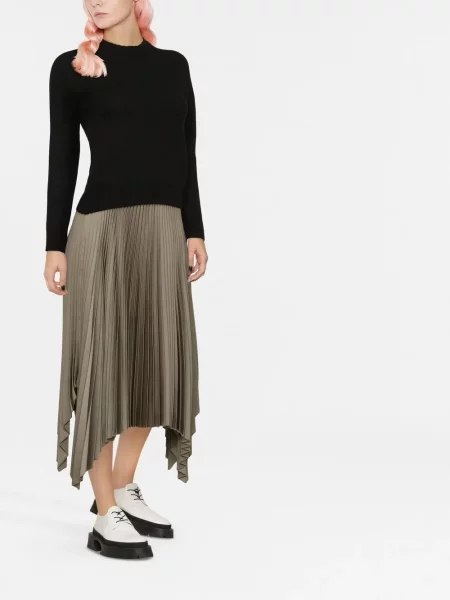 Vilnonis megztinis Jil Sander juoda