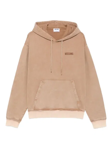 Суичър с качулка Moschino кафяво
