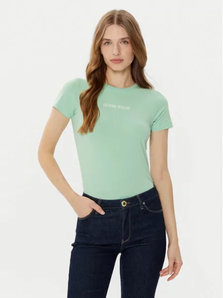 Tričko Guess Jeans zelené