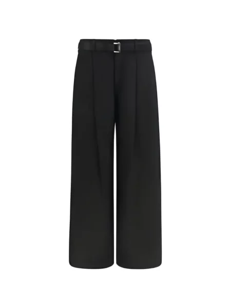 Cu centură pantaloni Sacai negru