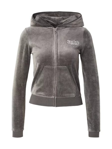 Juicy Couture Hanorac REGAL REBELLE ROBYN / argintiu / transparent gri
