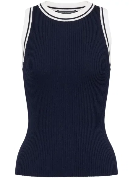 Top Alberta Ferretti tricotate albastru
